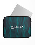Laptop sleeve with the Emelec 2026 Third football shirt design by RIPA Football