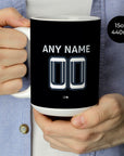 Mug with the Everton 2025-26 Third football shirt design by RIPA Football