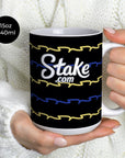 Mug with the Everton 2025-26 Third football shirt design by RIPA Football