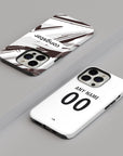 Phone case with the St. Pauli 2026-27 Away football shirt design by RIPA Football