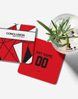 Coaster with the Utrecht 2025-26 Fourth football shirt design by RIPA Football