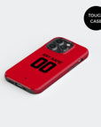 Phone case with the Utrecht 2025-26 Fourth football shirt design by RIPA Football