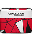 Laptop sleeve with the Utrecht 2025-26 Fourth football shirt design by RIPA Football