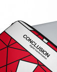 Laptop sleeve with the Utrecht 2025-26 Fourth football shirt design by RIPA Football