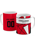 Mug with the Utrecht 2025-26 Fourth football shirt design by RIPA Football