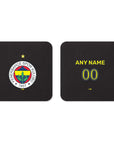 Coaster with the Fenerbahçe 2023-24 Home football shirt design by RIPA Football