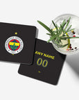 Coaster with the Fenerbahçe 2023-24 Home football shirt design by RIPA Football