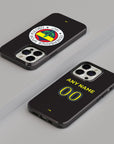 Phone case with the Fenerbahçe 2023-24 Home football shirt design by RIPA Football