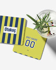 Coaster with the Fenerbahçe 2026-27 Home football shirt design by RIPA Football