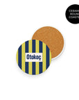 Coaster with the Fenerbahçe 2026-27 Home football shirt design by RIPA Football