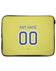 Laptop sleeve with the Fenerbahçe 2026-27 Home football shirt design by RIPA Football