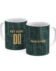 Mug with the Feyenoord Rotterdam 2025-26 Fourth football shirt design by RIPA Football