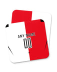Coaster with the Feyenoord Rotterdam 2026-27 Home football shirt design by RIPA Football