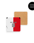 Coaster with the Feyenoord Rotterdam 2026-27 Home football shirt design by RIPA Football