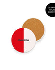Coaster with the Feyenoord Rotterdam 2026-27 Home football shirt design by RIPA Football