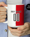 Mug with the Feyenoord Rotterdam 2026-27 Home football shirt design by RIPA Football