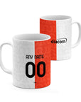 Mug with the Fiorentina 2026-27 Centenary football shirt design by RIPA Football