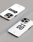 Phone case with the Flamengo 2022-23 Away football shirt design by RIPA Football