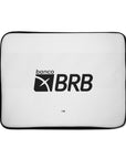 Laptop sleeve with the Flamengo 2022-23 Away football shirt design by RIPA Football