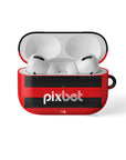 AirPods case with the Flamengo 2024 Home football shirt design by RIPA Football