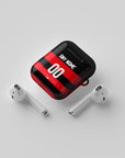 AirPods case with the Flamengo 2024 Home football shirt design by RIPA Football