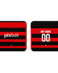 Coaster with the Flamengo 2024 Home football shirt design by RIPA Football