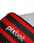 Laptop sleeve with the Flamengo 2024 Home football shirt design by RIPA Football