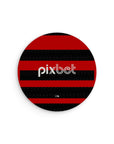 Mouse pad with the Flamengo 2024 Home football shirt design by RIPA Football