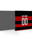 Mouse pad with the Flamengo 2024 Home football shirt design by RIPA Football