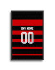Print with the Flamengo 2024 Home football shirt design by RIPA Football