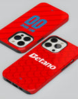 Phone case with the Flamengo 2026 Third football shirt design by RIPA Football