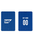 iPad case with the Hoffenheim 2026-27 Home football shirt design by RIPA Football