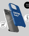 Phone case with the Hoffenheim 2026-27 Home football shirt design by RIPA Football