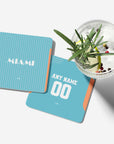 Coaster with the Inter Miami 2024 Alternate football shirt design by RIPA Football