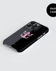 Phone case with the Inter Miami 2025 Away football shirt design by RIPA Football
