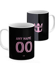 Mug with the Inter Miami 2025 Away football shirt design by RIPA Football