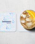 Coaster with the Inter Milan 2025-26 Away football shirt design by RIPA Football