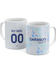 Mug with the Inter Milan 2025-26 Away football shirt design by RIPA Football