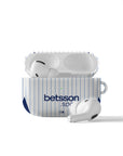 AirPods case with the Inter Milan 2026-27 Away football shirt design by RIPA Football