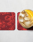 Coaster with the Internacional 2026 Third football shirt design by RIPA Football