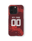 Phone case with the Internacional 2026 Third football shirt design by RIPA Football