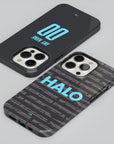 Phone case with the Ipswich Town 2025-26 Third football shirt design by RIPA Football