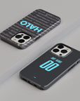 Phone case with the Ipswich Town 2025-26 Third football shirt design by RIPA Football
