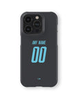 Phone case with the Ipswich Town 2025-26 Third football shirt design by RIPA Football