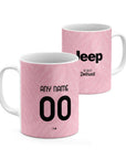 Mug with the Juventus 2026-27 Away football shirt design by RIPA Football