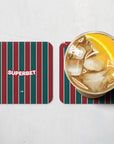 Coaster with the Fluminense 2026 Home football shirt design by RIPA Football