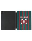 iPad case with the Fluminense 2026 Home football shirt design by RIPA Football