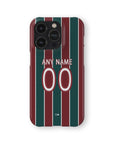 Phone case with the Fluminense 2026 Home football shirt design by RIPA Football