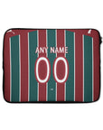 Laptop sleeve with the Fluminense 2026 Home football shirt design by RIPA Football