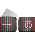 Laptop sleeve with the Fluminense 2026 Home football shirt design by RIPA Football